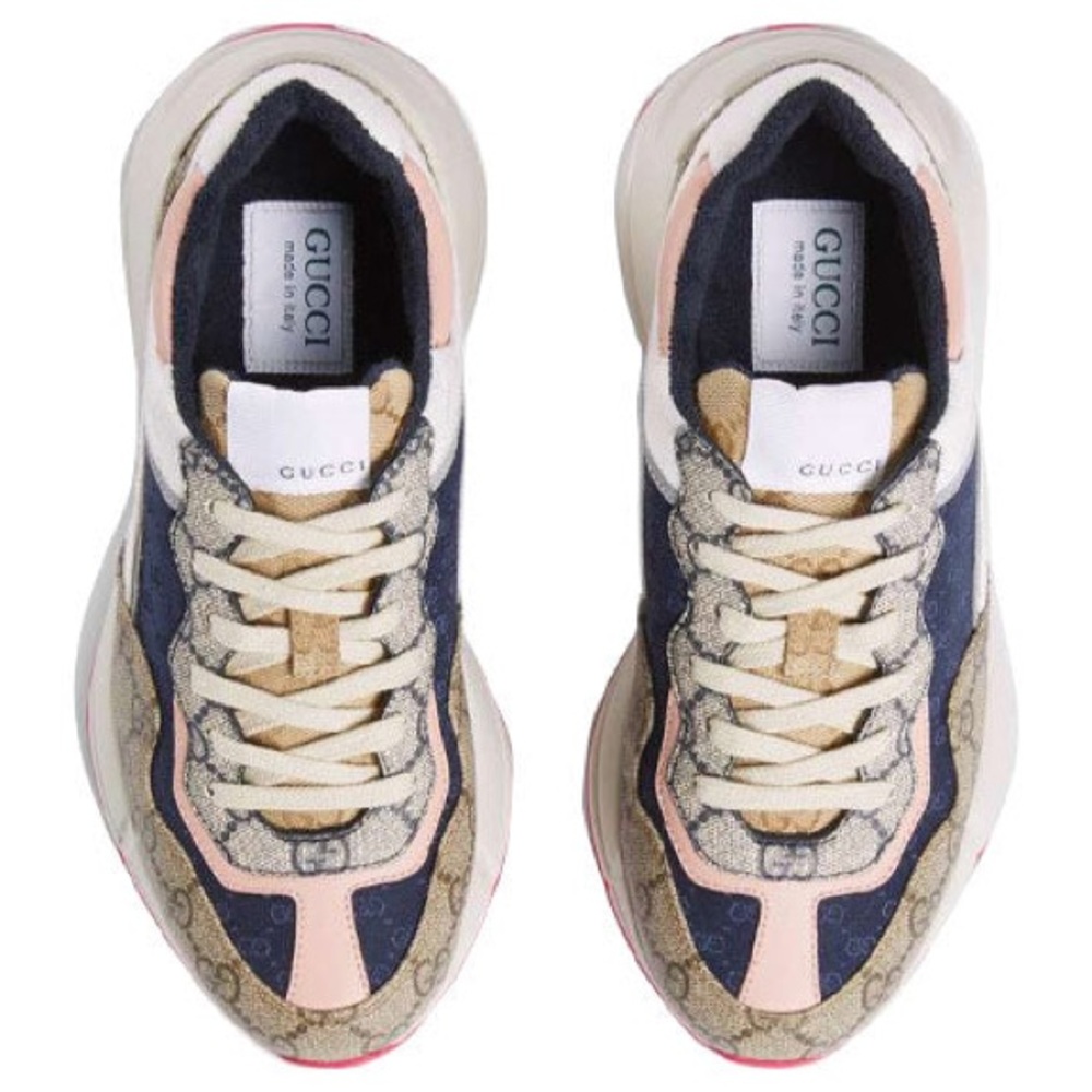 Authentic Gucci Rhyton low-top sneakers Size 40.5 - Picture 2 of 11